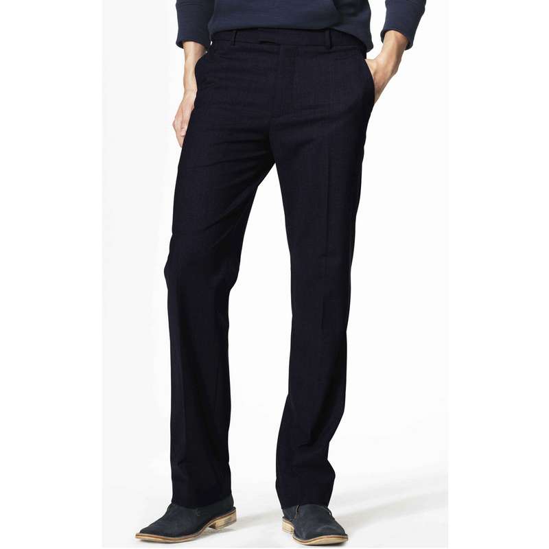 Basic Leg Trousers, Navy, large