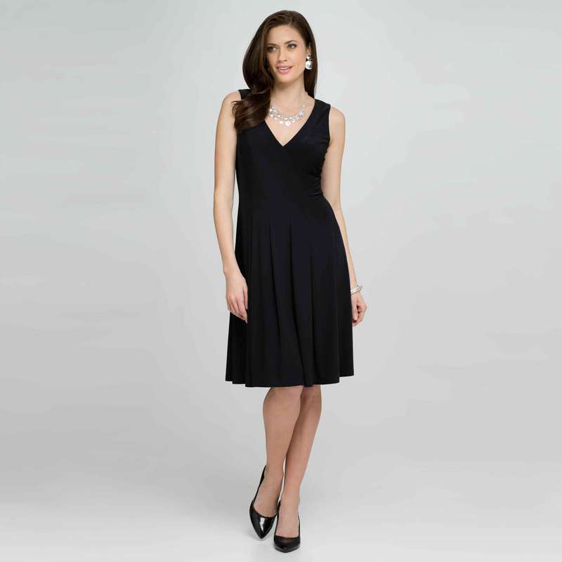 V-Neck Dress (Plus), , large