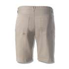 Cotton Straight Shorts, Beige, small